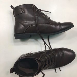 Forever 21 brown lace up boots